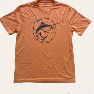 Offshore Charter Salty since 1997 Marlin tshirt medium orange/salmon IZOD Salt